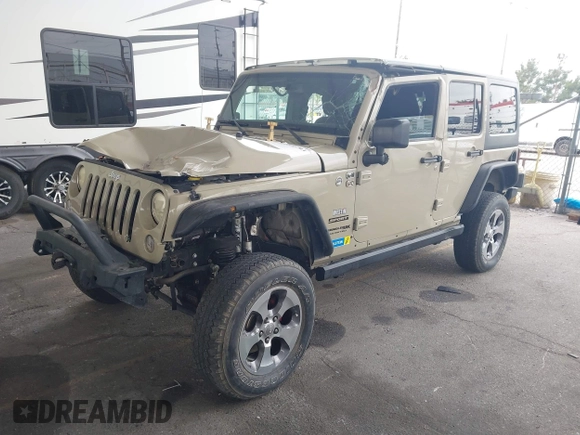2018 Jeep Wrangler Unlimited Sport S with VIN 1C4BJWDG3JL809752, listed as a IAAI auction lot 42101293 with 50,342 mi miles and . Bid and sale history available at DreamBid. Image 2.