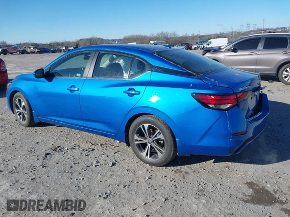 2020 Nissan Sentra SV z VIN 3N1AB8CV1LY223536, wystawiony jako IAAI lot #41261597 z przebiegiem 36 791 mil mil oraz . Historia ofert i sprzedaży dostępna na DreamBid. Obrazek 3.