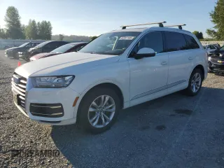 2018 Audi Q7 Premium Plus with VIN WA1LAAF70JD015073, listed as a Copart auction lot 63187185 with 86,353 mi miles and Salvage title. Bid and sale history available at DreamBid. Image 1.