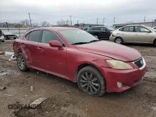 2006 Lexus IS 250 with VIN JTHCK262565000825, listed as a Copart auction lot 51835875 with 134,497 mi miles and Salvage Title. Bid and sale history available at DreamBid. Image 4.