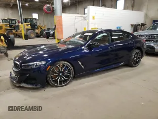2024 BMW 8 Series M850i with VIN WBAGV8C07RCR46776, listed as a Copart auction lot 80021814 with 3,772 mi miles and Salvage Title. Bid and sale history available at carsss.com. Image 1.