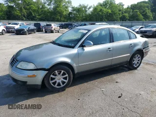 2004 Volkswagen Passat GLS with VIN WVWPD63B44E181888, listed as a Copart auction lot 60242875 with 104,182 mi miles and Salvage title. Bid and sale history available at DreamBid. Image 1.
