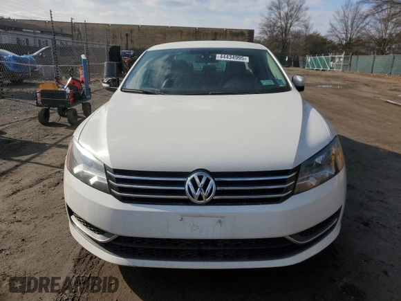 2014 Volkswagen Passat S w/Nav with VIN 1VWAP7A39EC015150, listed as a Copart auction lot 44434995 with 124,796 mi miles and Salvage Title. Bid and sale history available at carsss.com. Image 5.