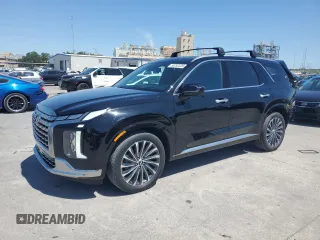 2023 Hyundai Palisade Calligraphy z VIN KM8R74GEXPU544127, wystawiony jako Copart lot #55292225 z przebiegiem 45 833 mil mil oraz Szkoda całkowita • Salvage title. Historia ofert i sprzedaży dostępna na DreamBid. Obrazek 1.