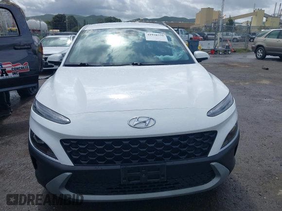 2022 Hyundai Kona SEL with VIN KM8K62AB1NU767029, listed as a IAAI auction lot 41938759 with 44,950 mi miles. Bid and sale history available at carsss.com. Image 13.