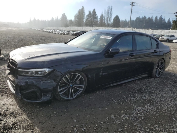2022 BMW 7 Series 750i xDrive with VIN WBA7U2C07NCH32786, listed as a Copart auction lot 43028005 with 41,686 mi miles and Salvage Title. Bid and sale history available at carsss.com. Image 1.