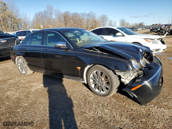 2007 Jaguar S-Type 4.2 with VIN SAJWA01B87HN75564, listed as a Copart auction lot 80131704 with 0 mi miles and Clean Title. Bid and sale history available at carsss.com. Image 4.