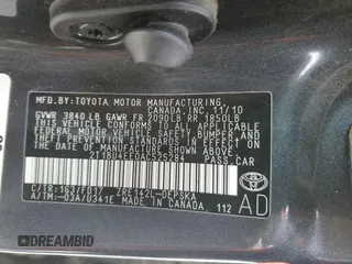 2010 Toyota Corolla with VIN 2T1BU4EE0AC525284, listed as a Copart auction lot 50712135 with 121,379 mi miles and Salvage Title. Bid and sale history available at carsss.com. Image 12.