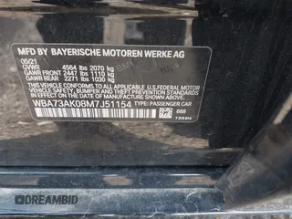 2021 BMW 2 Series 228i xDrive with VIN WBA73AK08M7J51154, listed as a IAAI auction lot 42168185 with 52,167 mi miles and . Bid and sale history available at DreamBid. Image 9.