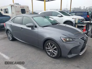 2018 Lexus IS 300 with VIN JTHBA1D20J5077140, listed as a IAAI auction lot 42309181 with 58,459 mi miles and . Bid and sale history available at DreamBid. Image 1.
