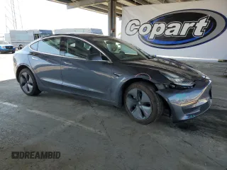 2018 Tesla Model 3 Long Range Battery with VIN 5YJ3E1EA2JF157683, listed as a Copart auction lot 53864165 with 72,736 mi miles and Salvage Title. Bid and sale history available at carsss.com. Image 4.