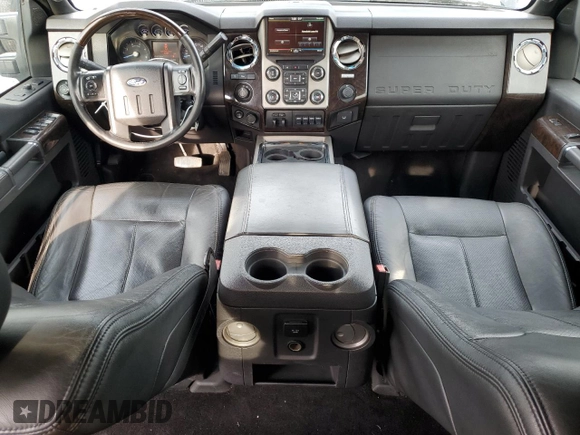 2015 Ford F-250 Lariat with VIN 1FT7W2BT4FEA24992, listed as a Copart auction lot 57040065 with 151,573 mi miles and Salvage title. Bid and sale history available at DreamBid. Image 8.