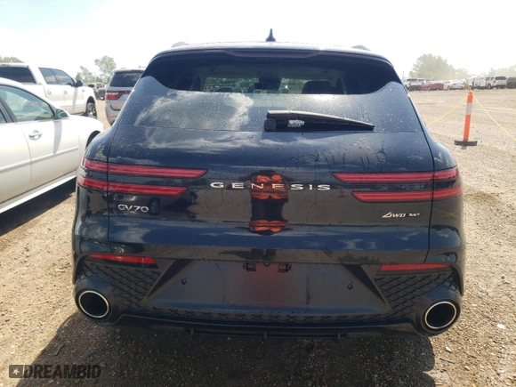2022 Genesis GV70 3.5T Sport with VIN KMUMCDTC4NU043744, listed as a Copart auction lot 54642274 with 20,941 mi miles and Salvage Title. Bid and sale history available at carsss.com. Image 6.