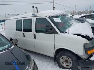 2021 Chevrolet Express Cargo with VIN 1GCWGAF70M1311573, listed as a IAAI auction lot 41619239 with 46,728 mi miles and . Bid and sale history available at DreamBid. Image 13.