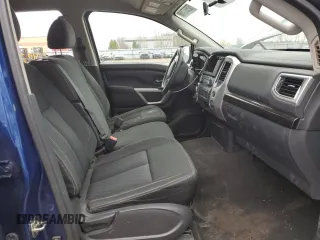 2017 Nissan Titan SV with VIN 1N6AA1EJXHN534790, listed as a Copart auction lot 52567735 with 184,884 mi miles and Salvage Title. Bid and sale history available at DreamBid. Image 7.