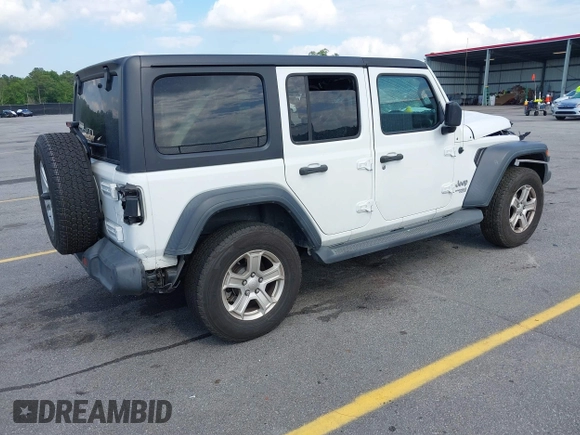 2018 Jeep Wrangler Unlimited Sport с VIN 1C4HJXDG2JW127282, выставлен на аукционе IAAI как лот 42188212 с пробегом 51 902 миль миль и . История ставок и продаж доступна на DreamBid. Изображение 4.