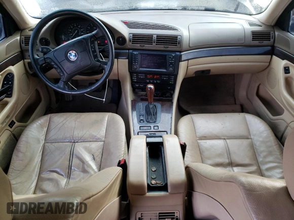 2001 BMW 7 Series 740i with VIN WBAGG83431DN86580, listed as a Copart auction lot 44708755 with 180,708 mi miles and Clean title. Bid and sale history available at DreamBid. Image 8.