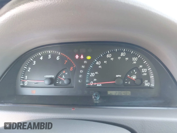 2004 Toyota Camry LE with VIN 4T1BE32K74U365621, listed as a IAAI auction lot 42459170 with 236,485 mi miles and . Bid and sale history available at DreamBid. Image 7.