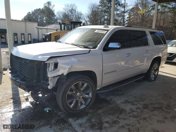 2020 Chevrolet Suburban Premier with VIN 1GNSKJKC0LR276184, listed as a Copart auction lot 88840565 with 87,563 mi miles and Salvage Title. Bid and sale history available at carsss.com. Image 1.