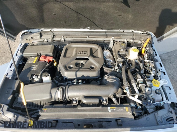 2024 Jeep Wrangler Sahara with VIN 1C4RJXP60RW128448, listed as a Copart auction lot 48658135 with 5,879 mi miles and Salvage Title. Bid and sale history available at DreamBid. Image 12.