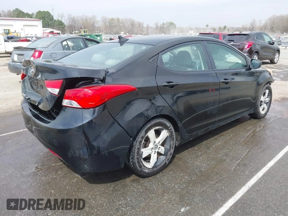 2012 Hyundai Elantra Limited with VIN KMHDH4AE4CU288870, listed as a IAAI auction lot 41793674 with 211,754 mi miles. Bid and sale history available at carsss.com. Image 4.