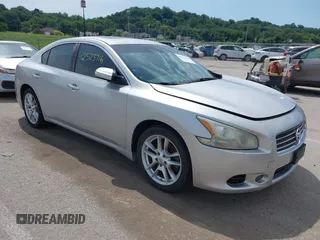 2009 Nissan Maxima S with VIN 1N4AA51E29C853185, listed as a IAAI auction lot 42523716 with 146,957 mi miles and . Bid and sale history available at DreamBid. Image 1.