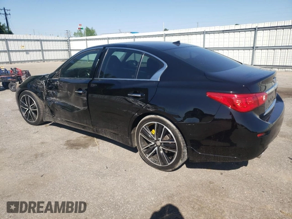 2015 Infiniti Q50 Sport with VIN JN1BV7AP5FM342451, listed as a Copart auction lot 54985825 with 149,516 mi miles and Salvage title. Bid and sale history available at DreamBid. Image 2.