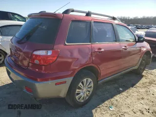 2005 Mitsubishi Outlander LS with VIN JA4LX31F65U040946, listed as a Copart auction lot 87074634 with 168,406 mi miles and Salvage Title. Bid and sale history available at carsss.com. Image 3.