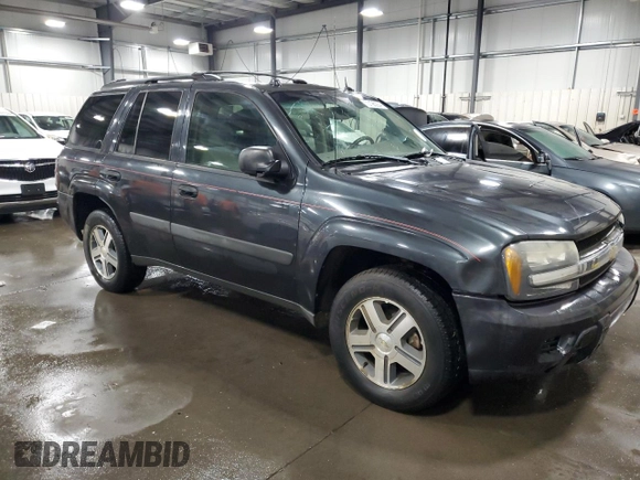 2005 Chevrolet TrailBlazer LS with VIN 1GNDT13S452254759, listed as a Copart auction lot 70196224 with 161,109 mi miles and Salvage Title. Bid and sale history available at DreamBid. Image 4.