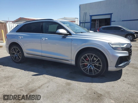 2019 Audi Q8 Premium Plus z VIN WA1EVAF13KD021055, wystawiony jako Copart lot #51812235 z przebiegiem 96 502 mil mil oraz Czysty tytuł • Clean title. Historia ofert i sprzedaży dostępna na DreamBid. Obrazek 4.