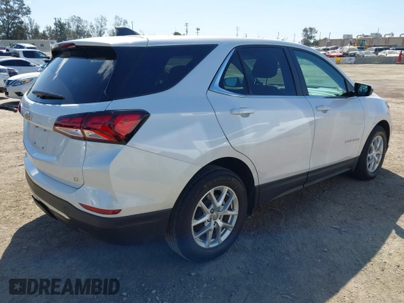 2022 Chevrolet Equinox LT with VIN 3GNAXKEV1NL303872, listed as a IAAI auction lot 41939671 with 39,729 mi miles and . Bid and sale history available at DreamBid. Image 4.