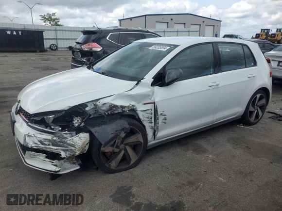 2020 Volkswagen Golf GTI S with VIN 3VW6T7AU9LM003439, listed as a Copart auction lot 69205594 with 52,272 mi miles and Salvage Title. Bid and sale history available at carsss.com. Image 1.