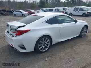 2015 Lexus RC 350 with VIN JTHSE5BC3F5001037, listed as a IAAI auction lot 41910392 with 98,071 mi miles. Bid and sale history available at carsss.com. Image 4.
