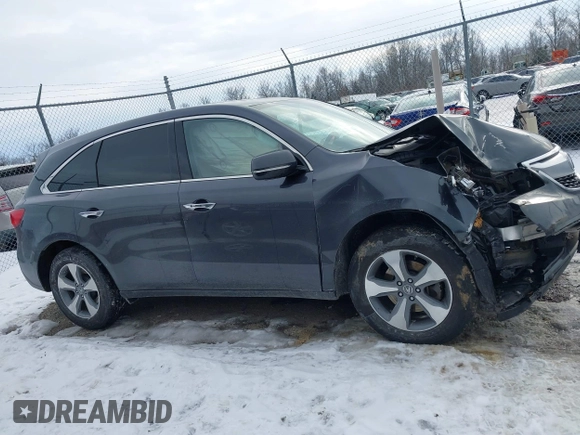 2016 Acura MDX with VIN 5FRYD4H26GB044762, listed as a IAAI auction lot 41400131 with 122,213 mi miles. Bid and sale history available at carsss.com. Image 13.