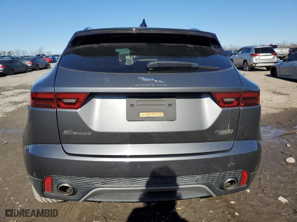 2018 Jaguar E-PACE S with VIN SADFJ2FX1J1Z12501, listed as a Copart auction lot 44013435 with 76,115 mi miles and Salvage Title. Bid and sale history available at carsss.com. Image 6.