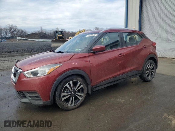 2020 Nissan Kicks SV with VIN 3N1CP5CV0LL537622, listed as a Copart auction lot 52837595 with 88,158 mi miles and Salvage Title. Bid and sale history available at DreamBid. Image 1.