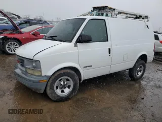 2001 GMC Safari Cargo with VIN 1GTDM19W91B504197, listed as a Copart auction lot 43786285 with 150,593 mi miles and Salvage Title. Bid and sale history available at carsss.com. Image 1.
