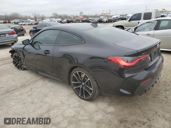 2021 BMW 4 Series 430i xDrive with VIN WBA73AP0XMCG34566, listed as a Copart auction lot 44012405 with 22,541 mi miles and Salvage Title. Bid and sale history available at carsss.com. Image 2.