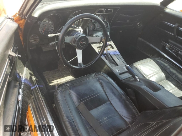1977 Chevrolet Corvette with VIN 1Z37X7S446784, listed as a Copart auction lot 54176595 with 53,535 mi miles and Clean title. Bid and sale history available at DreamBid. Image 8.