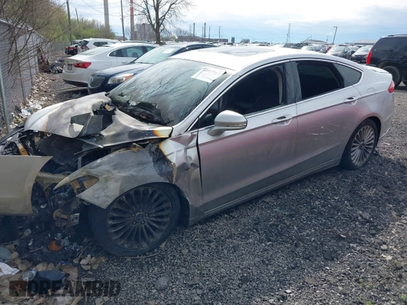 2016 Ford Fusion Titanium with VIN 3FA6P0K95GR400718, listed as a IAAI auction lot 41957913 with 133,037 mi miles. Bid and sale history available at carsss.com. Image 2.