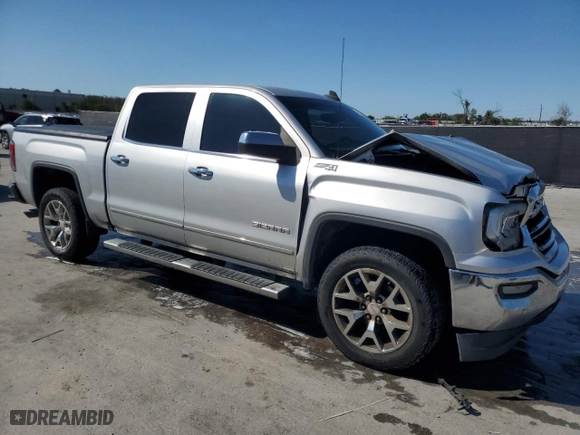 2017 GMC Sierra 1500 SLT with VIN 3GTU2NEC4HG474083, listed as a Copart auction lot 48921515 with 0 mi miles and Salvage Title. Bid and sale history available at carsss.com. Image 4.