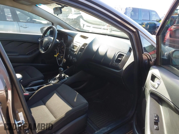 2017 Kia Forte LX with VIN 3KPFK4A72HE118996, listed as a IAAI auction lot 41978859 with 75,191 mi miles. Bid and sale history available at carsss.com. Image 5.