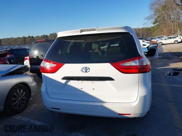 2018 Toyota Sienna L with VIN 5TDZZ3DC4JS956096, listed as a IAAI auction lot 41244790 with 94,072 mi miles and . Bid and sale history available at DreamBid. Image 16.