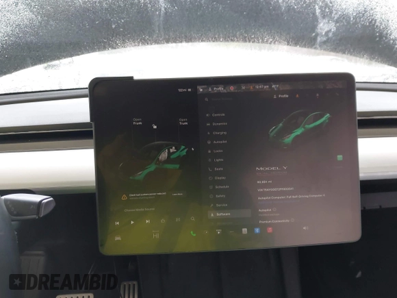 2023 Tesla Model Y Performance with VIN 7SAYGDEF2PF800641, listed as a IAAI auction lot 41612596 with 60,984 mi miles and . Bid and sale history available at DreamBid. Image 18.