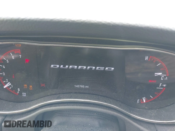 2019 Dodge Durango GT with VIN 1C4RDJDG5KC717956, listed as a IAAI auction lot 42495826 with 142,765 mi miles and . Bid and sale history available at DreamBid. Image 7.