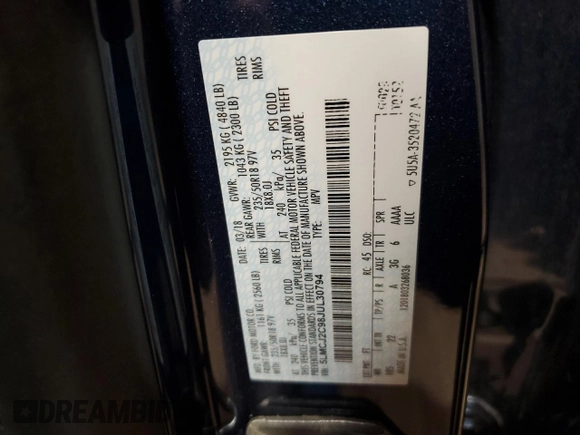 2018 Lincoln MKC Select with VIN 5LMCJ2C98JUL30794, listed as a Copart auction lot 86192124 with Not Provided miles and Salvage Title. Bid and sale history available at DreamBid. Image 15.
