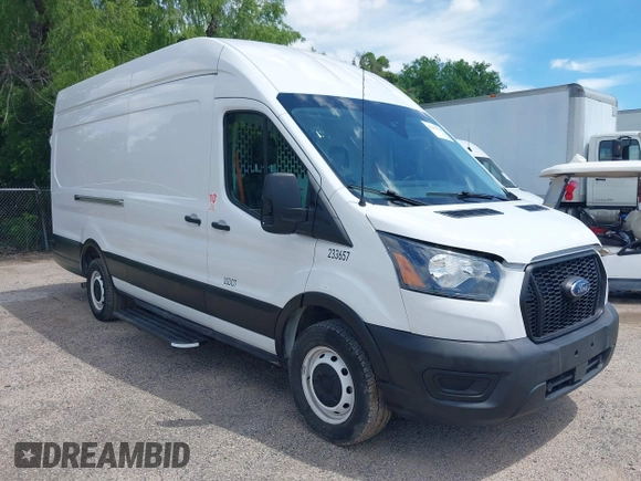2022 Ford Transit Cargo with VIN 1FTBR3X89NKA23915, listed as a IAAI auction lot 42233534 with 3,755 mi miles and . Bid and sale history available at DreamBid. Image 1.