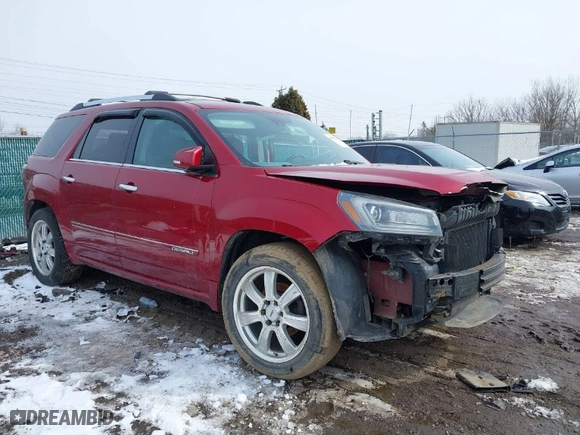 2014 GMC Acadia Denali with VIN 1GKKVTKD8EJ299223, listed as a IAAI auction lot 41602118 with 1 mi miles. Bid and sale history available at carsss.com. Image 1.