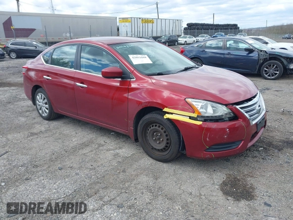 2015 Nissan Sentra SR with VIN 3N1AB7AP7FY350570, listed as a IAAI auction lot 42051668 with 185,362 mi miles and . Bid and sale history available at DreamBid. Image 1.