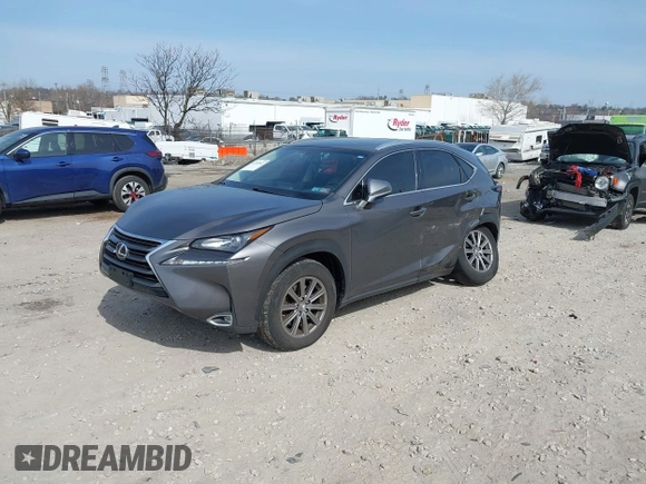 2017 Lexus NX with VIN JTJBARBZ7H2102253, listed as a IAAI auction lot 41783042 with 97,018 mi miles. Bid and sale history available at carsss.com. Image 2.
